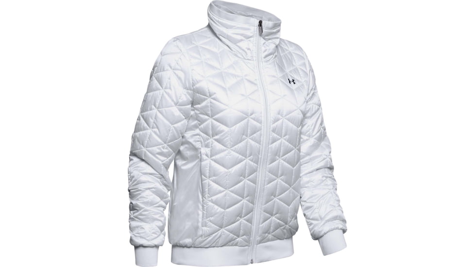 Under Armour ColdGear Reactor Performance Jacket - Womens, Onyx White, 2X-Large, 13427921122X