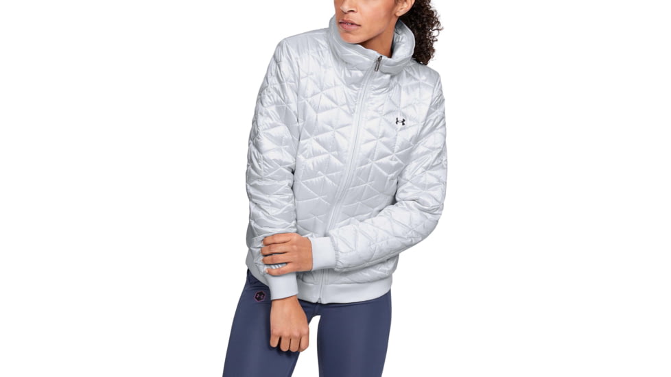 Under Armour ColdGear Reactor Performance Jacket - Womens, Onyx White, 2X-Large, 13427921122X