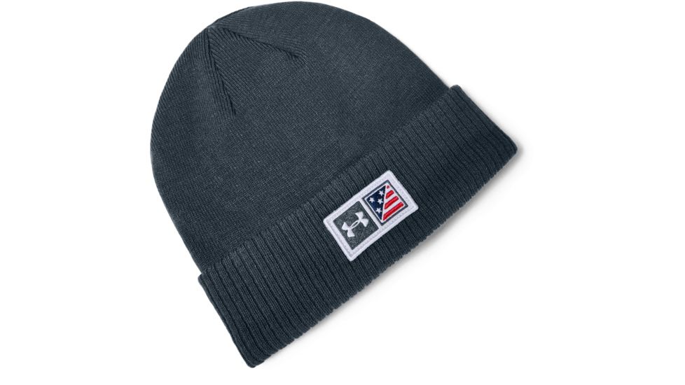 Under Armour Freedom Knit Beanie, Wire - 1343191073OSFA