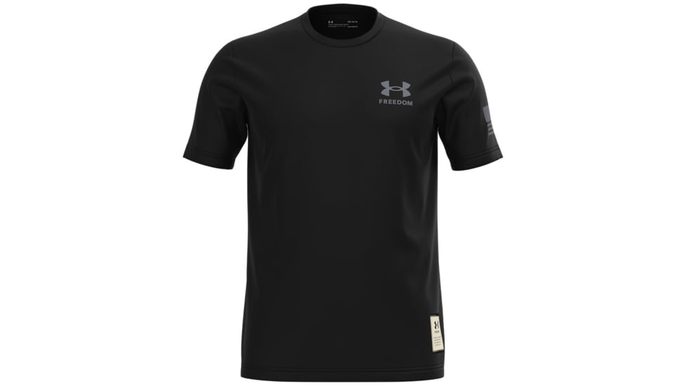 Under Armour Freedom Vintage 2 T-Shirt - Mens, Black, 2XL, 13654430012X