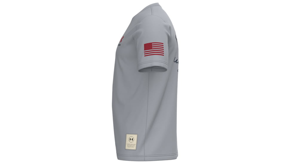 Under Armour Freedom Vintage 2 T-Shirt - Mens, Mod Gray, 2XL, 13654430112X