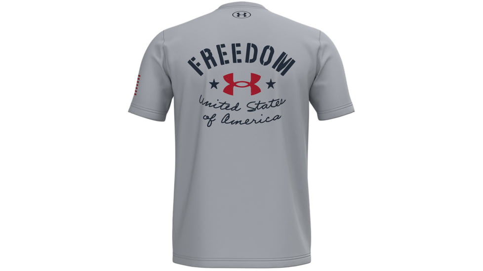 Under Armour Freedom Vintage 2 T-Shirt - Men's, Mod Gray, 2XL, 13654430112X