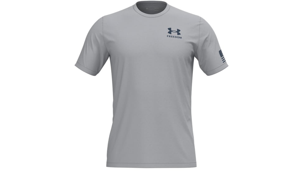 Under Armour New Freedom Flag Camo T-Shirt - Mens, Halo Gray, Extra Large, 1370816014XL