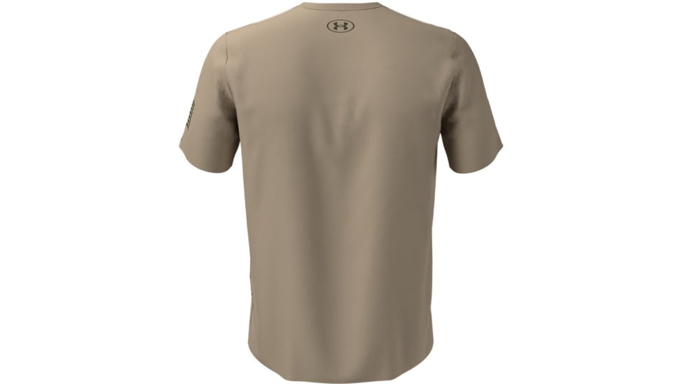 Under Armour New Freedom Logo T-Shirt - Mens, Desert Sand, 2XL, 13708112902X