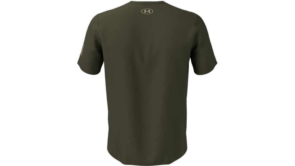 Under Armour New Freedom Logo T-Shirt - Mens, Marine OD Green, Extra Large, 1370811390XL