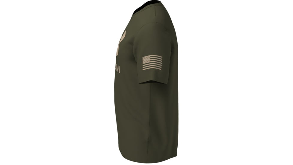 Under Armour New Freedom Logo T-Shirt - Mens, Marine OD Green, Extra Large, 1370811390XL