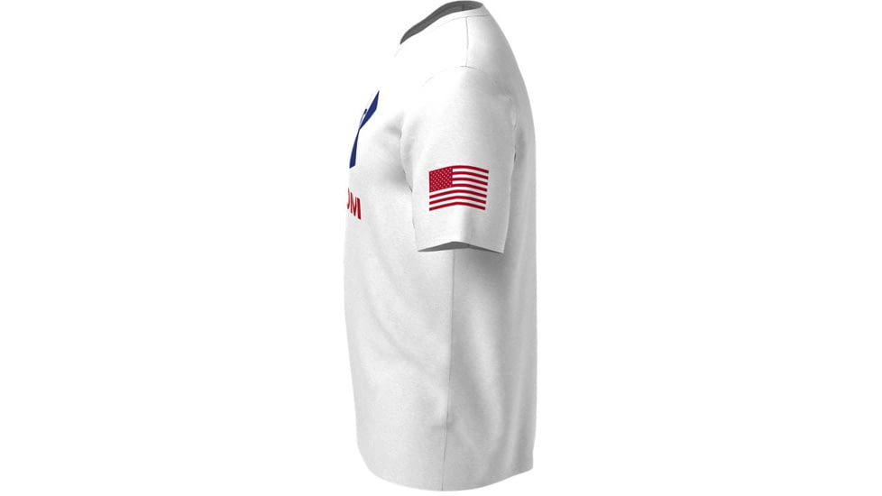 Under Armour New Freedom Logo T-Shirt - Mens, White, 2XL, 13708111002X