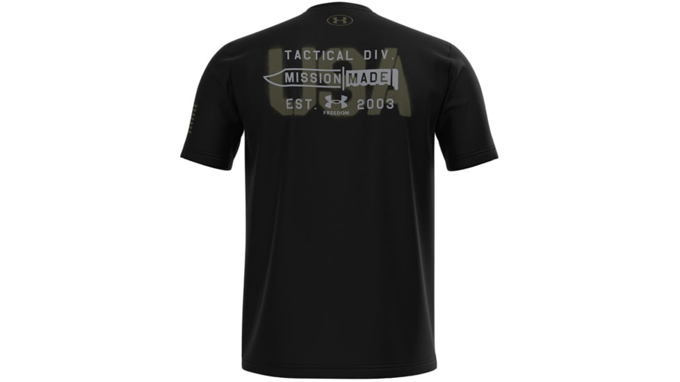 Under Armour Tac Graphic 1 T-Shirt - Men's, Black, 2XL, 13654440012X