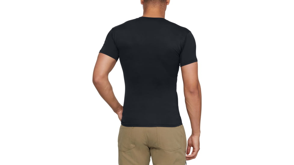 Under Armour Tactical HeatGear Compression V-Neck T-Shirt - Mens, Black, 3X-Large, 12160100013X
