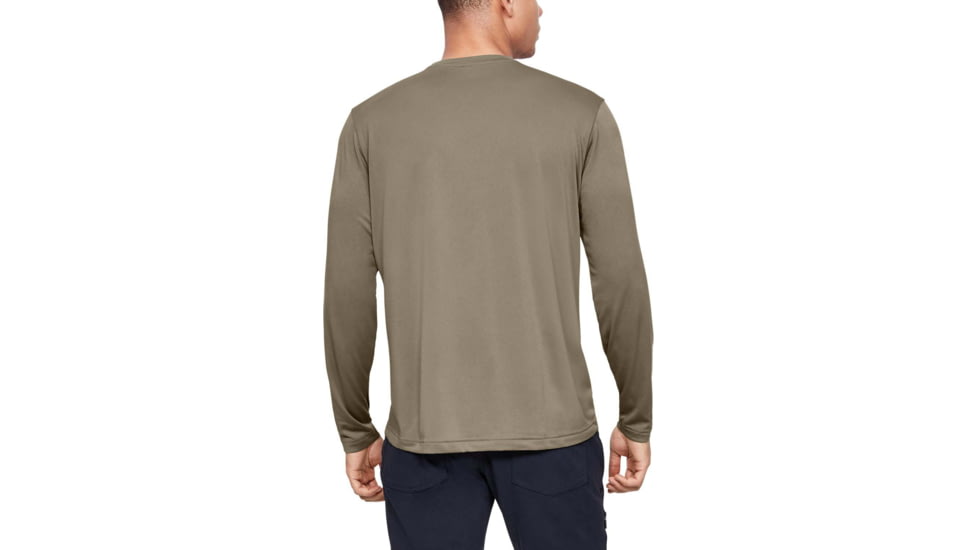 Under Armour Tactical UA Tech Long Sleeve T-Shirt - Mens, Federal Tan, Medium, 1248196499MD