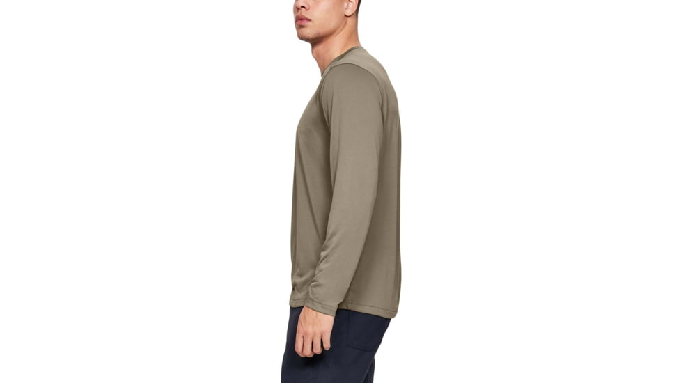 Under Armour Tactical UA Tech Long Sleeve T-Shirt - Mens, Federal Tan, Medium, 1248196499MD