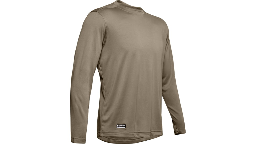 Under Armour Tactical UA Tech Long Sleeve T-Shirt - Mens, Federal Tan, Medium, 1248196499MD