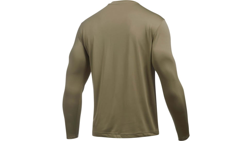 Under Armour Tactical UA Tech Long Sleeve T-Shirt - Mens, Federal Tan, Medium, 1248196499MD