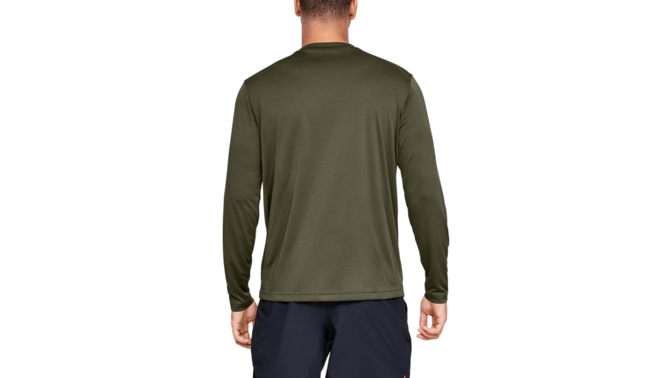 Under Armour Tactical UA Tech Long Sleeve T-Shirt - Mens, Marine OD Green, Medium, 1248196390MD