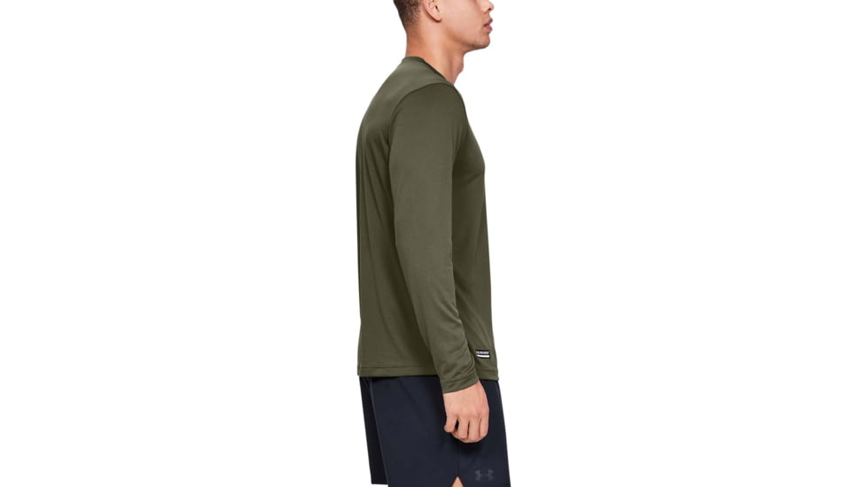 Under Armour Tactical UA Tech Long Sleeve T-Shirt - Mens, Marine OD Green, Medium, 1248196390MD