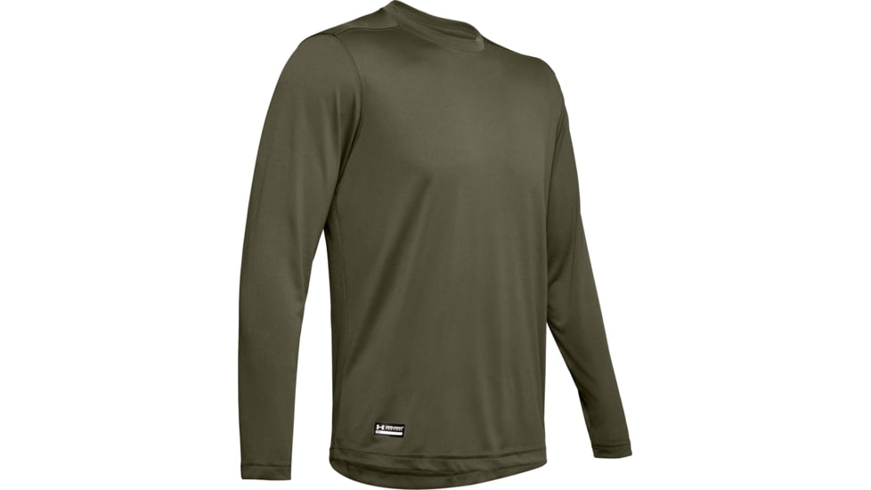 Under Armour Tactical UA Tech Long Sleeve T-Shirt - Mens, Marine OD Green, Medium, 1248196390MD