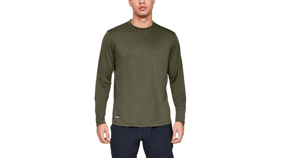 Under Armour Tactical UA Tech Long Sleeve T-Shirt - Mens, Marine OD Green, Medium, 1248196390MD