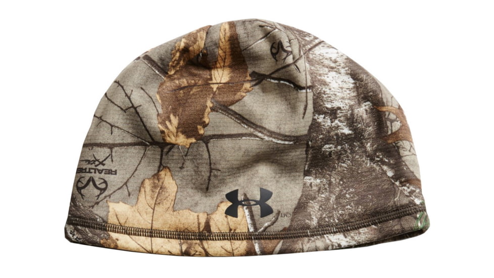 Under Armour UA Scent Control Storm Fleece Beanie - Mens, RealTree AP Xtra, One Size Fits All, 1300466946OSFA