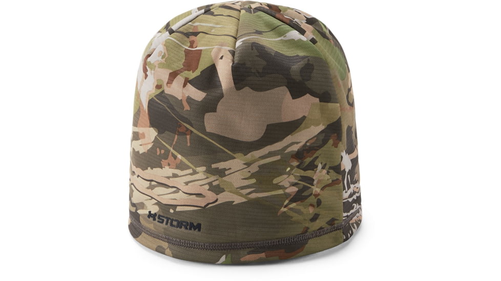 Under Armour UA Scent Control Storm Fleece Beanie - Mens, UA Forest Camo, One Size Fits All, 1300466940OSFA