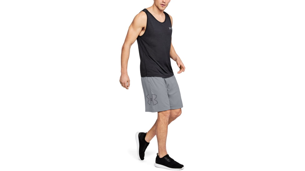 Under Armour UA Tech Graphic Shorts - Mens, Medium, Steel, 1306443035MD