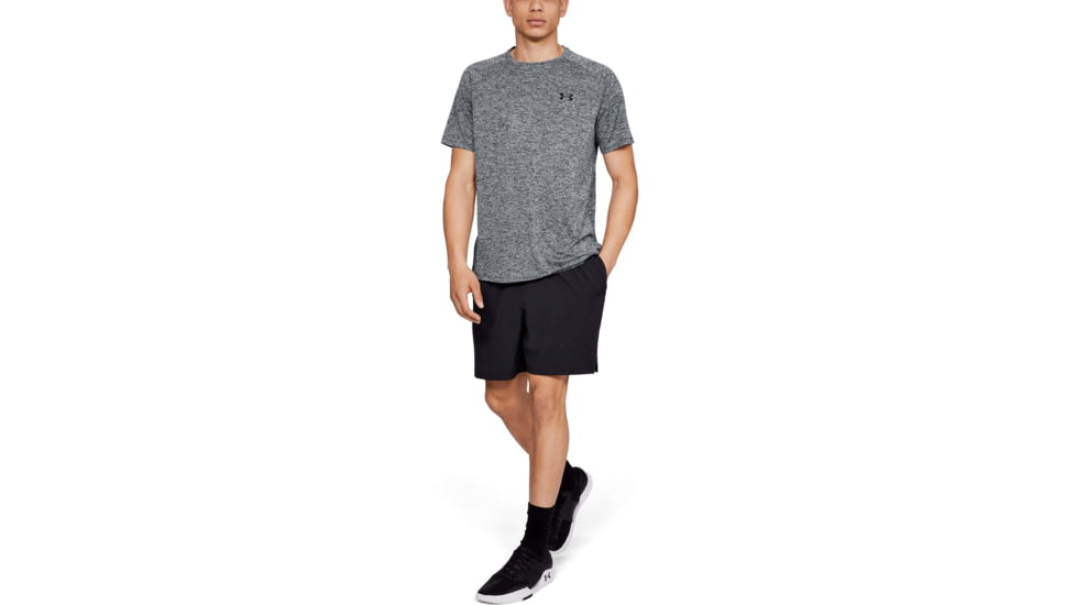 Under Armour UA Tech Short Sleeve Tee 2.0 - Mens, Black/White, 4X-Large, 13264130024X