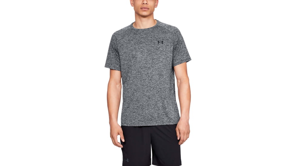 Under Armour UA Tech Short Sleeve Tee 2.0 - Mens, Black/White, 4X-Large, 13264130024X