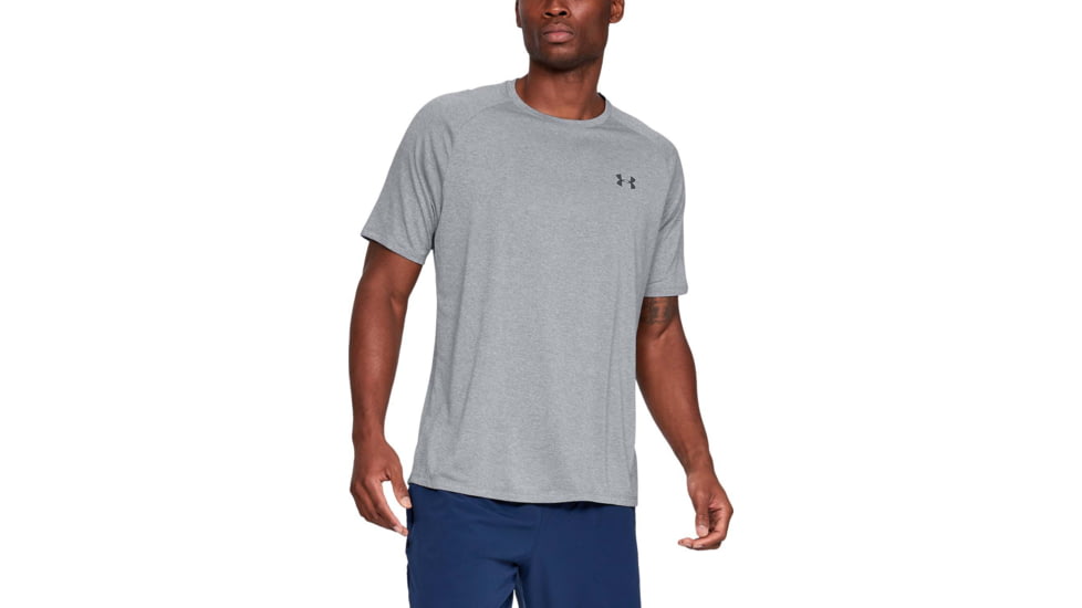 Under Armour UA Tech Short Sleeve Tee 2.0 - Mens, Steel Light Heather, 5X-Large, 13264130365X