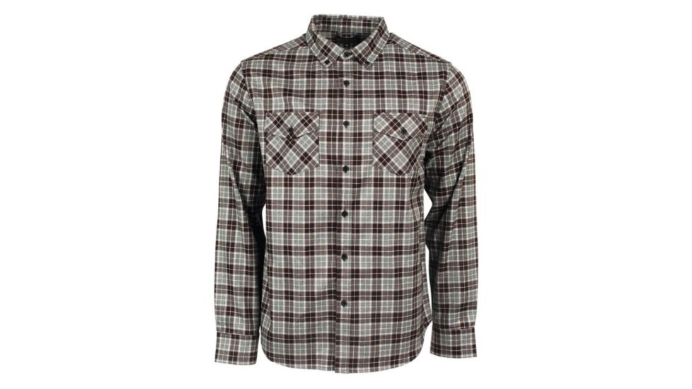 United By Blue Bowne Stretch Plaid Shirt - Men's, Brown/Grey, Large, 73M-3BO-BR4