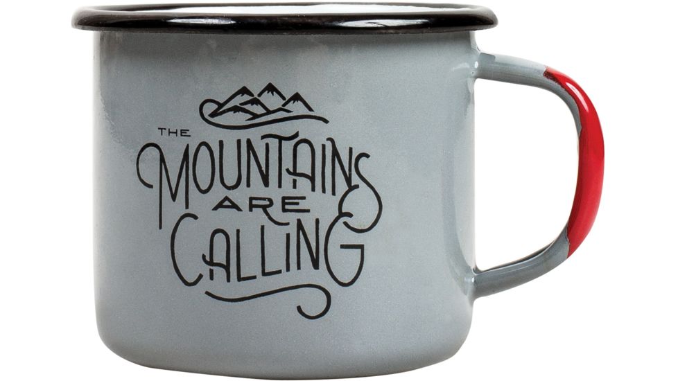 United By Blue Mountains are Calling 12oz Enamel Steel Mug, 503-0036-2939