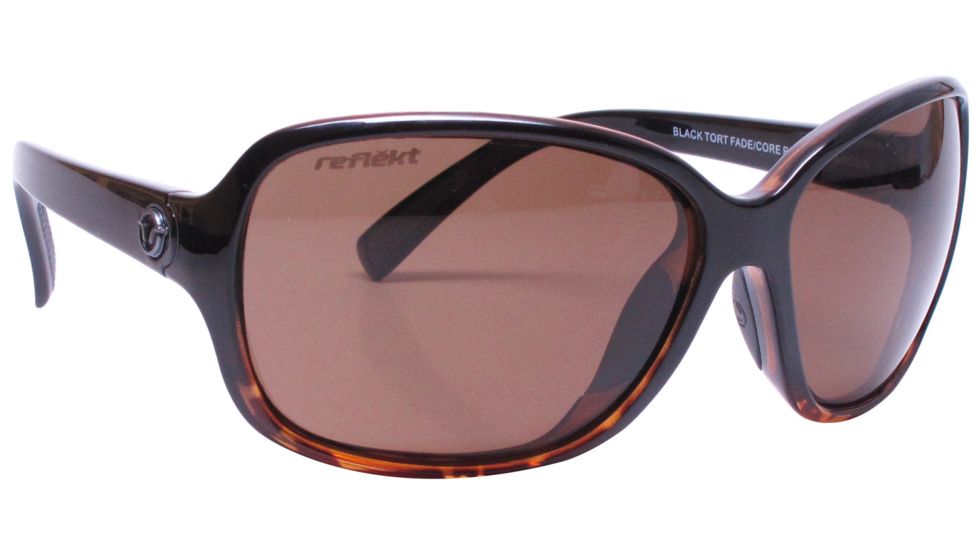 Unsinkable Lotus Sunglasses - Women's-Black Tort Fade-Polarized Core Brown
