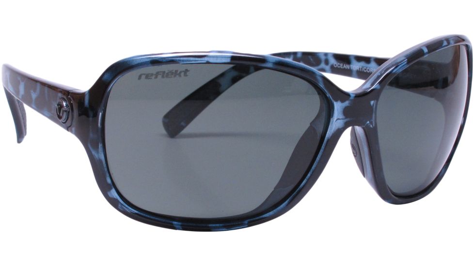 Unsinkable Lotus Sunglasses - Women's-Ocean Tort-Polarized Core Grey