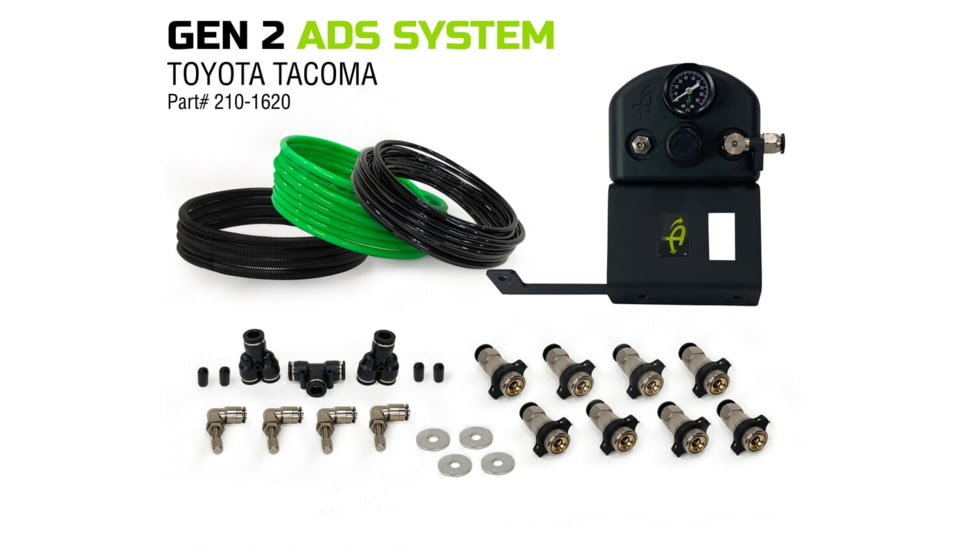 Up Down Air Gen II Air Delivery System, Toyota Tacoma, Front Engine, Black, 237-1620