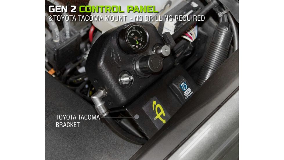 Up Down Air Gen II Air Delivery System, Toyota Tacoma, Front Engine, Black, 237-1620