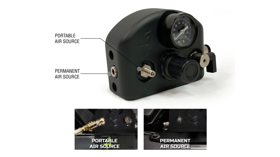 Up Down Air Gen II Air Delivery System, Toyota Tacoma, Front Engine, Black, 237-1620