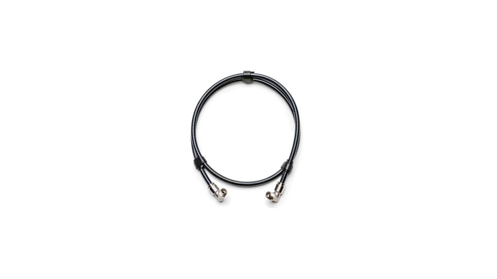 Up Down Air Hi Temp Air Brake Tubing &amp; Swivel Push To Connect Fittings, 24in Tubing, 90-degree 3/8in Fittings, 24-2112