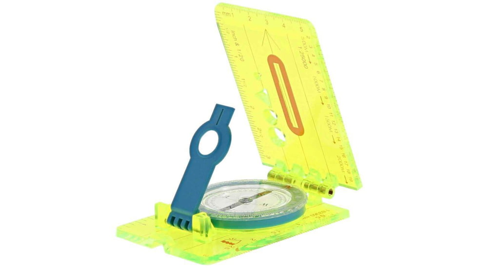 UST Hi Vis Lensatic Map Compass, Neon, 1146782
