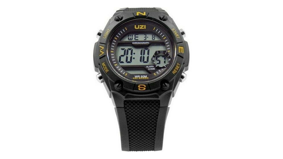 UZI Shock Digital Watch, Black, 48mm, UZI-W-ZS01