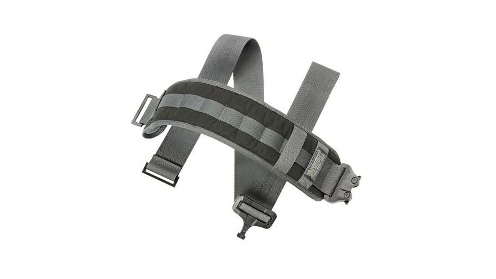 Vanquest Gear GT Cobra Sling Strap, Black/Wolf Gray Trim, Medium 018020BKWG
