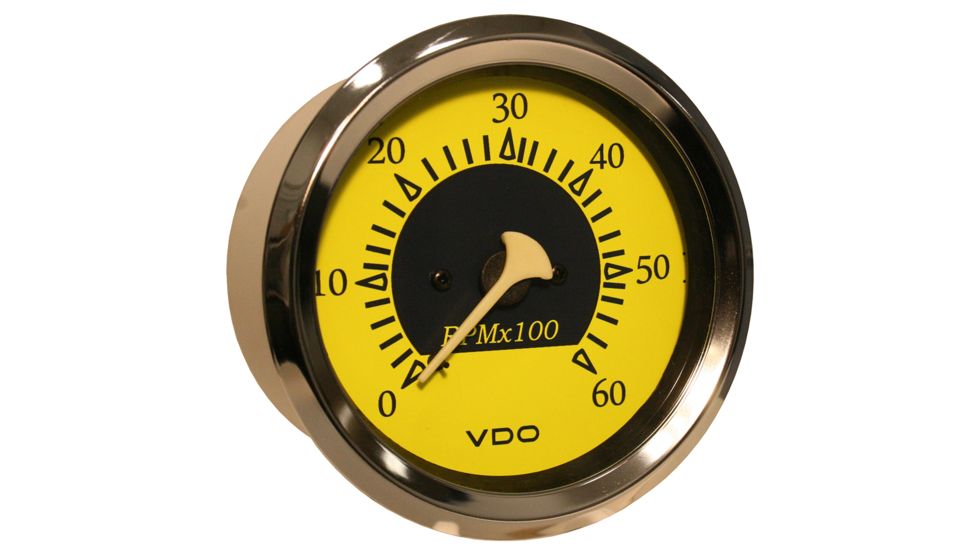 VDO Allentare Yellow/Blue 6000RPM 3-3/8" 85mm Sterndrive Tachometer - 12V 61107