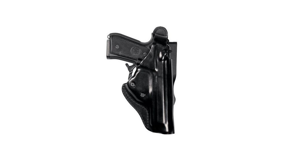 Vega Holsters 3 System Safety, Automatic Pull Side Holster, Black Leather, Beretta 92/98 SP100