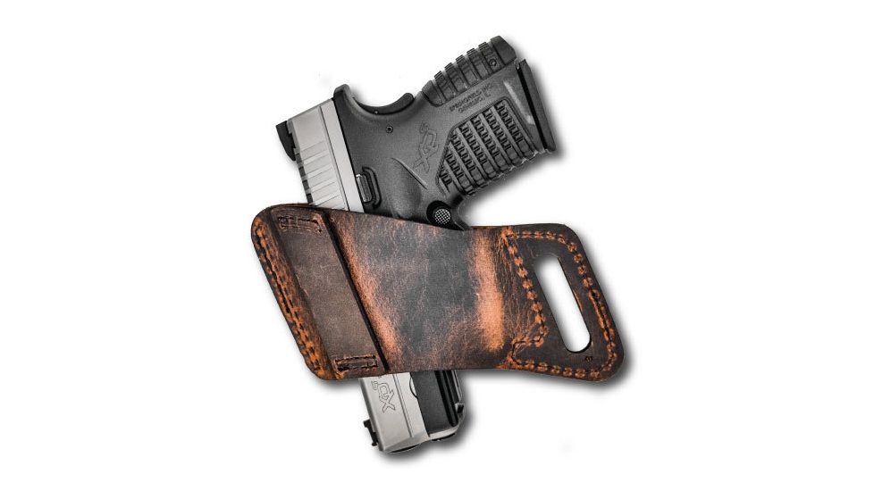 VersaCarry Arma OWB Holster, Water Buffalo Leather, Distressed Brown, Subcompact 12103
