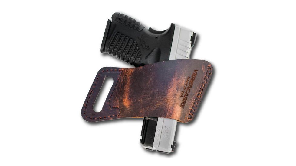 VersaCarry Arma OWB Holster, Water Buffalo Leather, Distressed Brown, Subcompact 12103