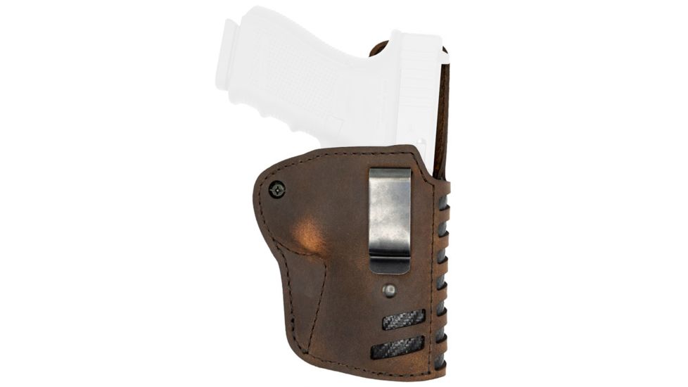 Versacarry VC Compound Gen II Holster IWB, Kydex/Leather, Right Hand, Sub Compact Size 3,Brown, CD21131