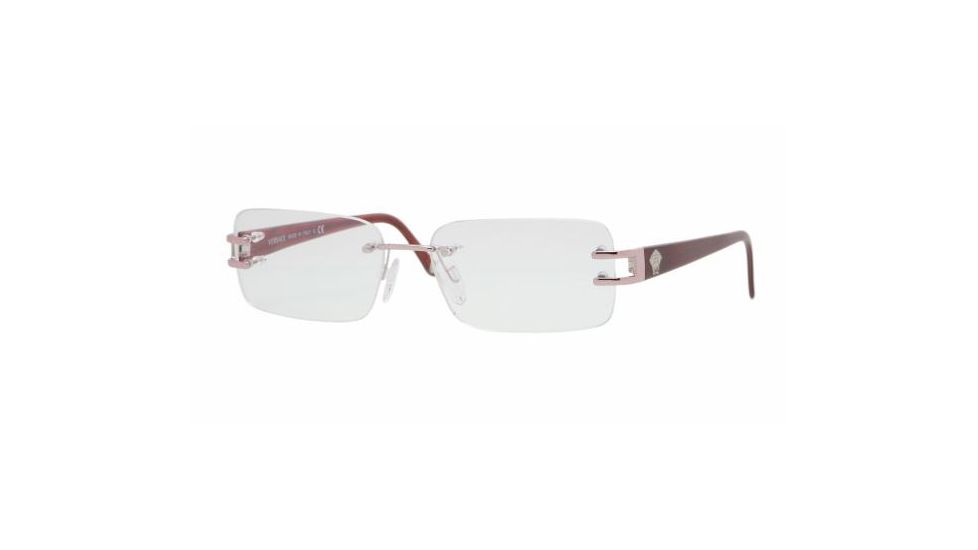Versace VE 1170 Eyeglasses Styles Light Pink Frame w/Non-Rx 51 mm Diameter Lenses, 1056-5115