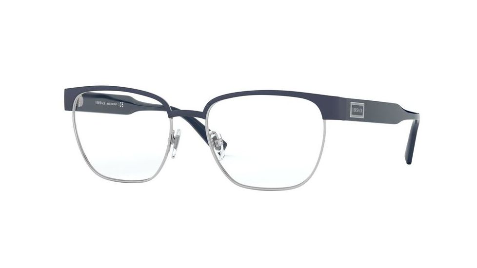 Versace VE1264 Eyeglass Frames 1462-54 - Matte Blue/Gunmetal
