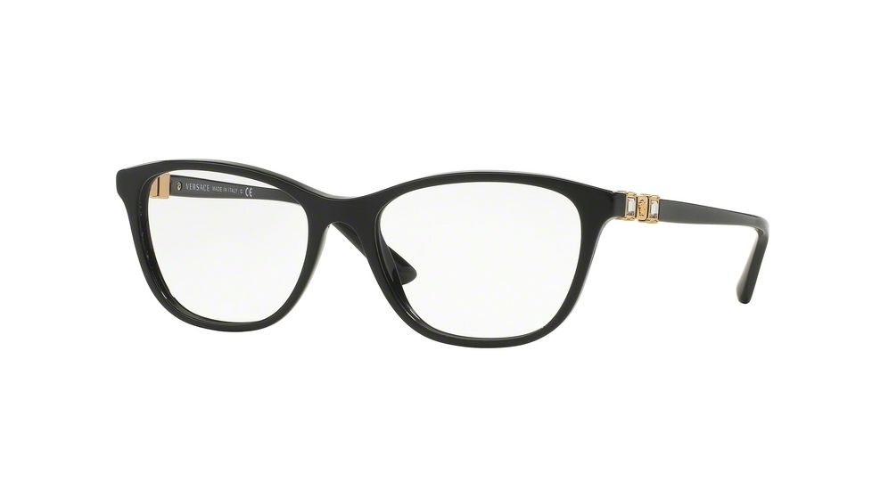 Versace VE3213B Eyeglass Frames GB1-52 - Black Frame
