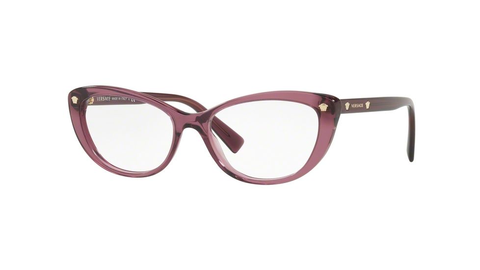 Versace VE3258 Eyeglass Frames 5268-51 - Transparent Violet Frame