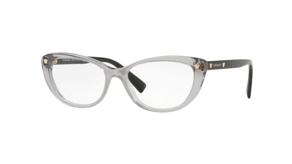 Versace VE3258 Eyeglass Frames 593-51 - Transparent Gray Frame