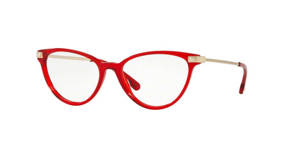 Versace VE3261 Eyeglass Frames 5280-52 - Transparent / Red Frame