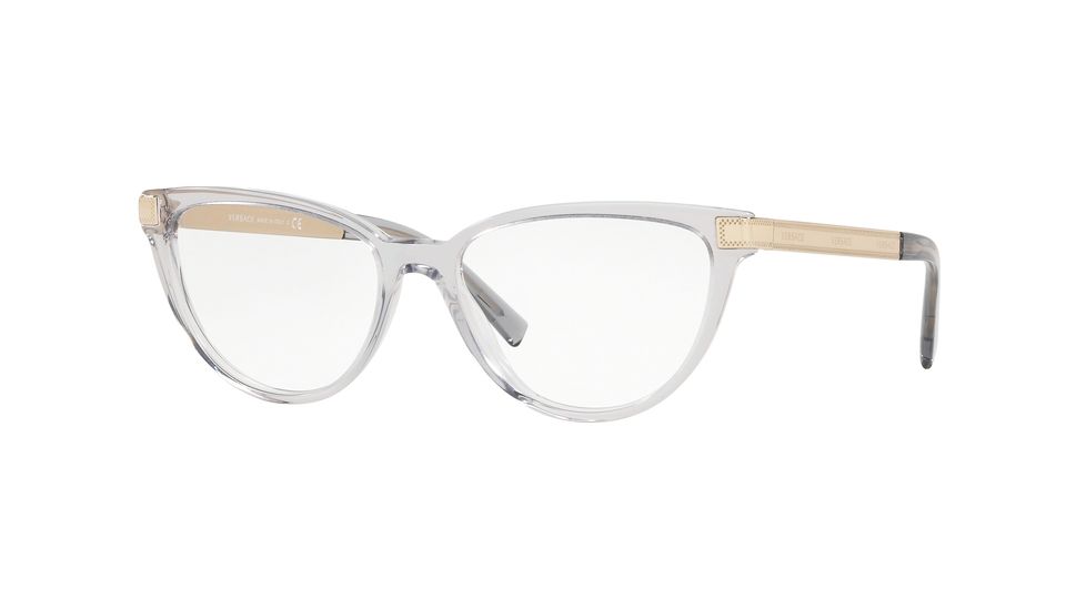 Versace VE3271A Eyeglass Frames 5305-54 - Transparent Grey